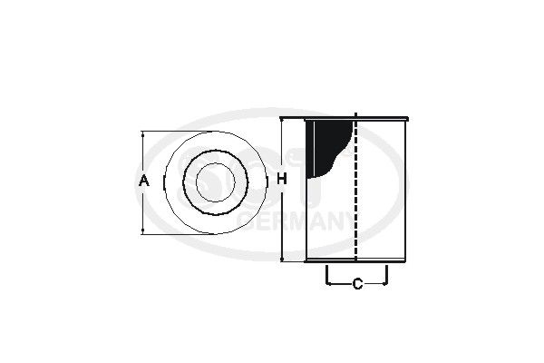 SCT GERMANY Eļļas filtrs SH 4045 L